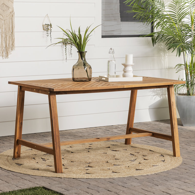 Table de salle à manger en bois Harbison, Brun