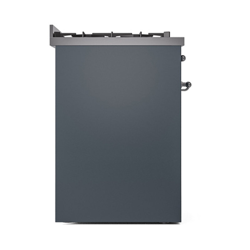 ILVE Nostalgie II Noblesse 30 po à double carburant, Bleu gris / bronze, Gaz naturel