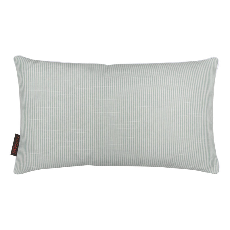 Coussin lombaire en coton Maine, Vert pastel