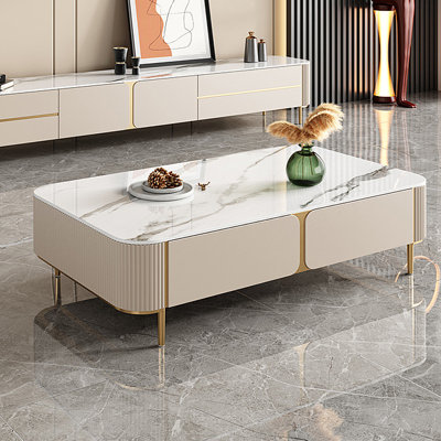 Table basse en acier inoxydable