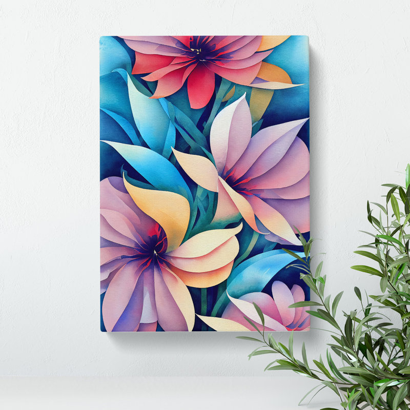 Entrancing Flowers No.1 - Wrapped Canvas, 60cm H x 40cm W x 3cm D