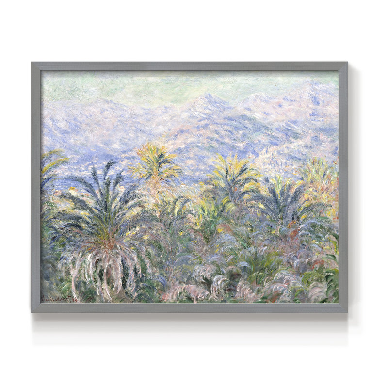 Paysages rétro-CLxxix-impression encadrée - réversible, H 16 po x l 20 po, Gris