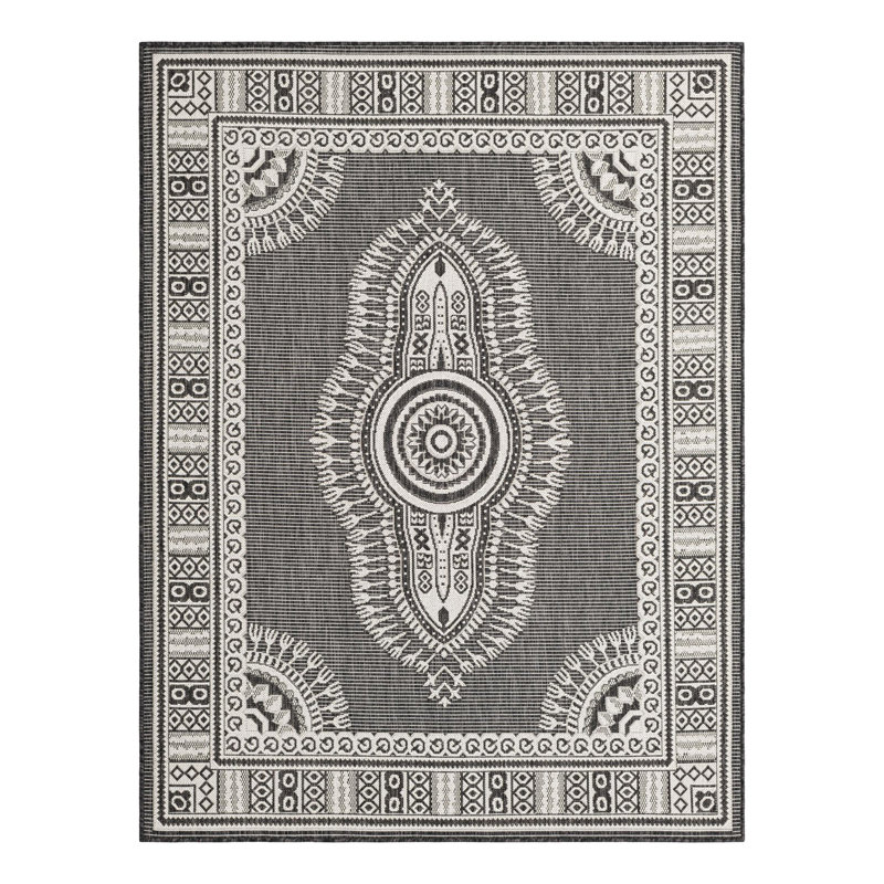 Indoor/Outdoor Traditional Area Rug, Rectangle 5'1" x 7'1"