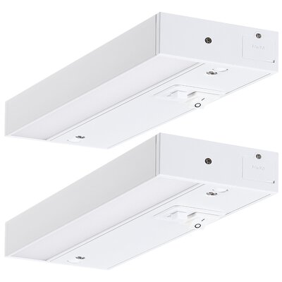 8 Inch LED Under Cabinet Light, 6W, Dimmable, Linkable, 3 Color Selectable, Hardwired or Plug-in -  TORCHSTAR, 20094