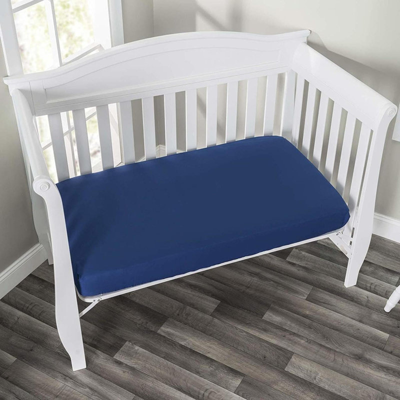 Ensemble de 2 draps-housses pour lit de bébé, drap de bébé 100% microfibre respirante douce, convient aux draps de lit de bébé de taille standard