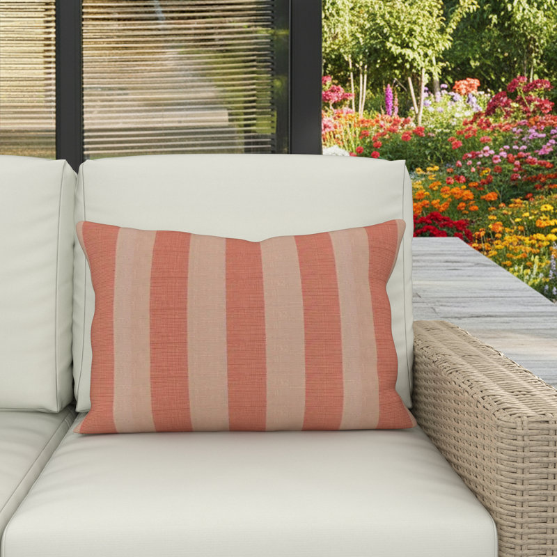 Lani Sunbrella® Indoor/Outdoor Kidney Pillow, Expressive Blush
