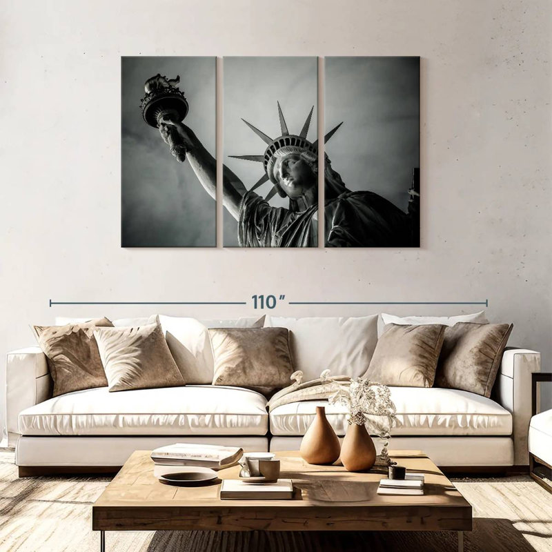 Statue de la liberté Nicci, H 48 po x l 74 po