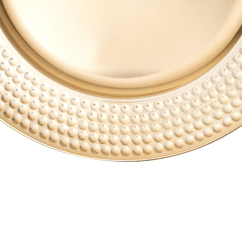 Plat de présentation en plastique 13 po-argent, Or