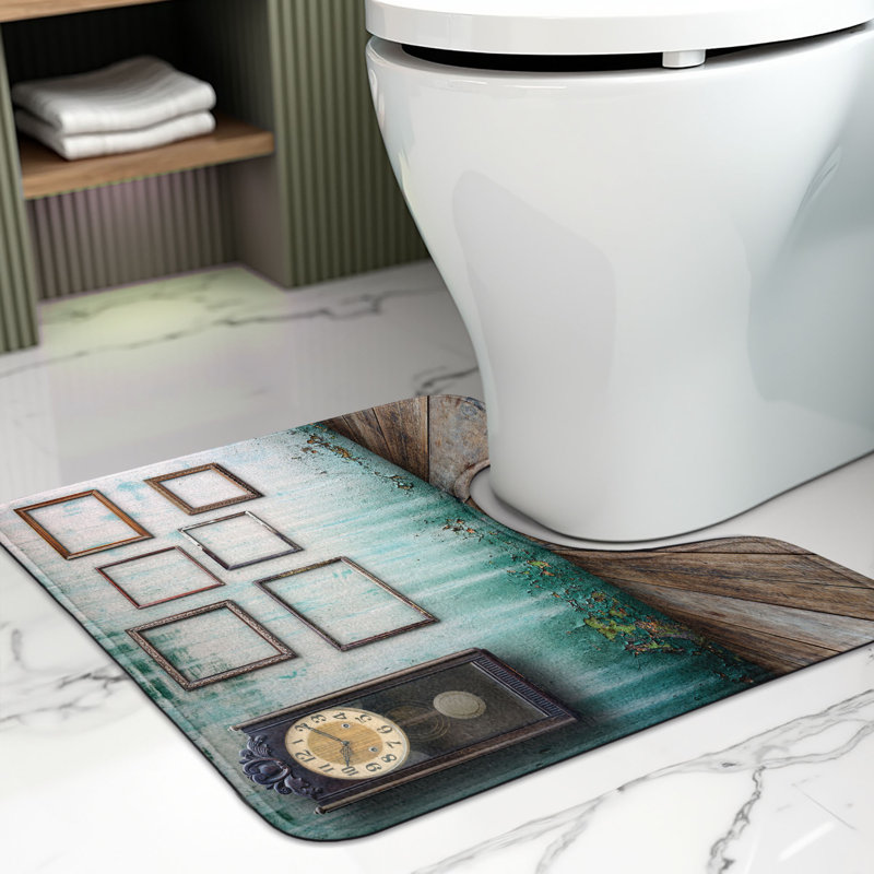Tapis de salle de bain en U 20 po Vintage Green