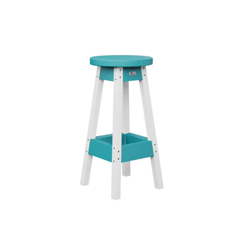 Tabouret de bar d'extérieur Berlin Gardens, 30", Bleu Aruba