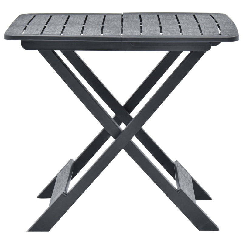 Table bistro pour l'extérieur, Anthracite