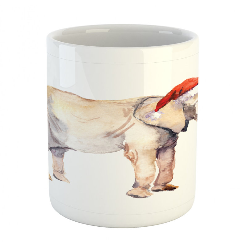 Grande tasse à café éléphant