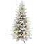 Sapin de Noël artificiel floqué d'hiver, préilluminé, 9 réglages d'éclairage à DEL double, PE en PVC, support en métal, décoration intérieure pour Noël et le Nouvel An