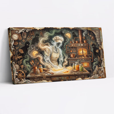 Art mural sur toile, "Ghostly Baker"