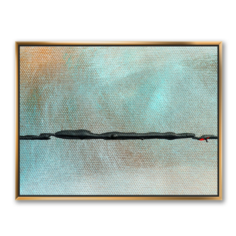 «Black River in Oasis», reproduction sur toile, H 36 po x l 46 po x 1,5 po, Toile encadrée d'or