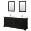 Ensemble de meuble-lavabo double 80 "avec miroir Deborah-97761275-97761492-97761273