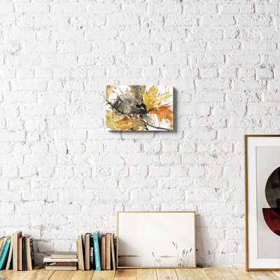«Watercolor Autumn Leaves II» par Samuel Dixon, reproduction d'art sur toile tendue