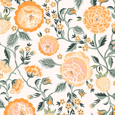 Cath Kidston Strawberry Garden Yellow Wallpaper