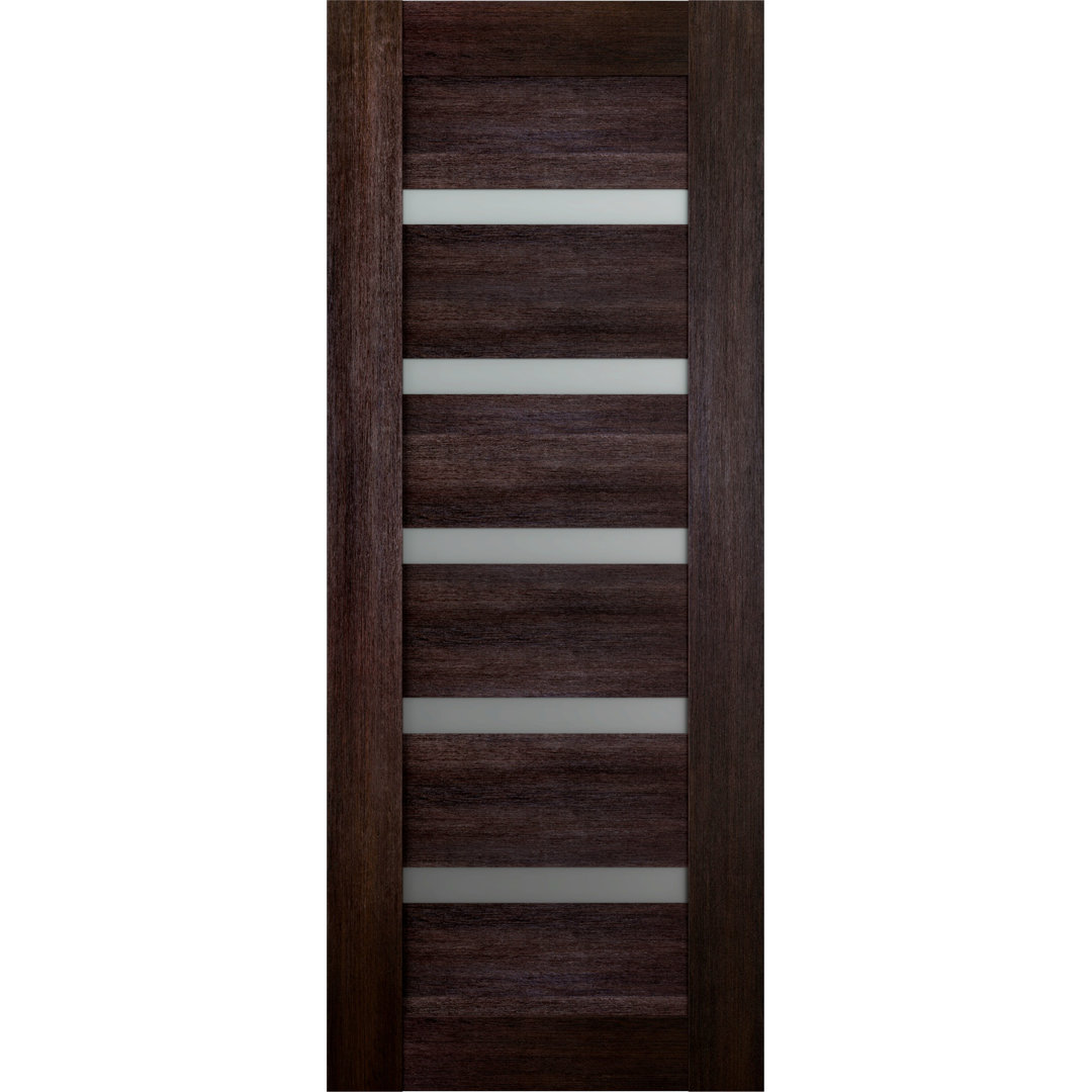 Avon 07-04 Manufactured Wood and Frosted Glass Paneled Prefinished Interior Door Slab Belldinni 