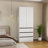 2-Doors Armoire Wardrobe Closet with Drawers
