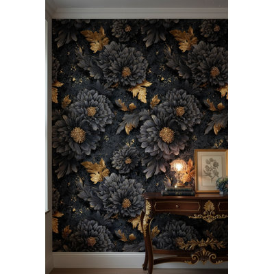 Floral Wallpaper Luxurious Elegant Decorative Mural
