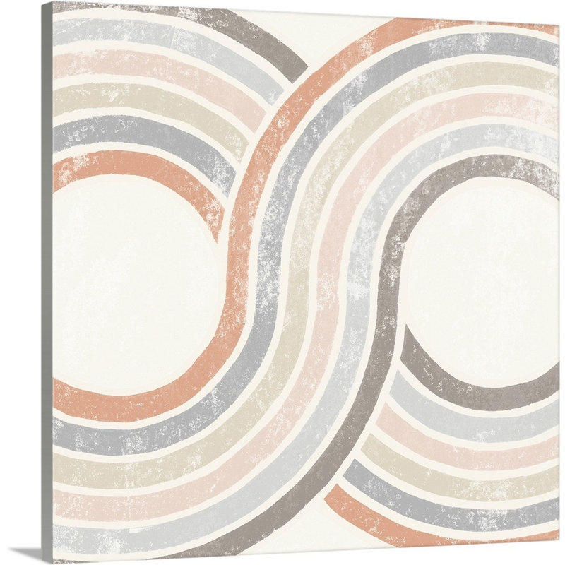 «Over the rainbow II» par MOIRA HERSHEY - reproduction d'art sur toile, H 12 po x l 12 po x P 1,25 po, Toile tendue