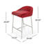 Tabouret de comptoir, tabouret de bar, pour salle à manger, salon de bar avec îlot de cuisine, ensemble de 2-192781013
