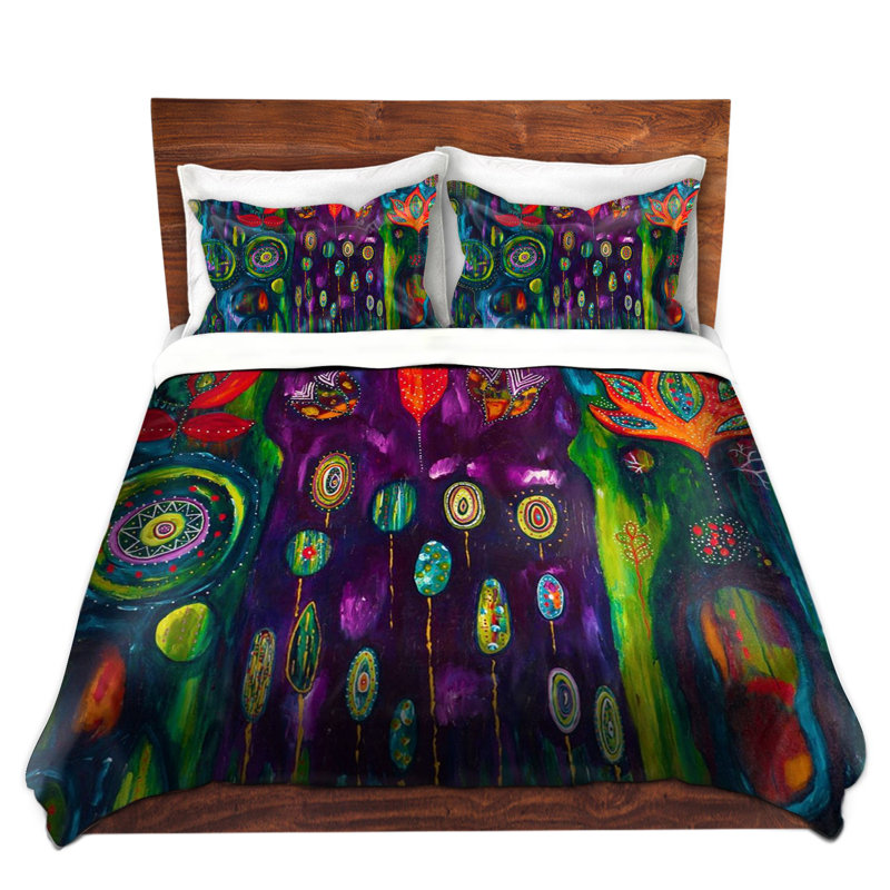 Ensemble de housse de couette pour jardin yétis, 1 housse de couette grand + 2 taies standards