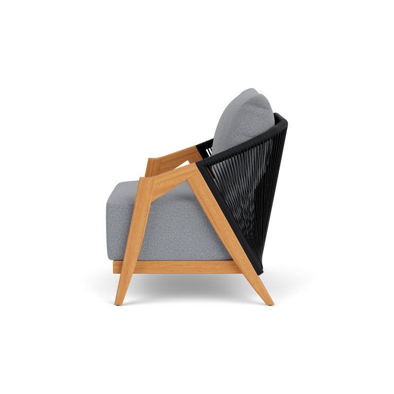 Alpine Outdoor Teak Armchair, Rumba Stonewashed