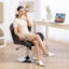 Chaise de bureau, chaise de bureau pivotante avec siège large, dossier papillon-305963511
