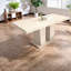 Tables de salle à manger extensibles (table seulement, sans chaises, avec plateau et pieds), maison de campagne moderne en bois aggloméré
