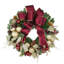 Burgundy And Gold Holiday Wreath