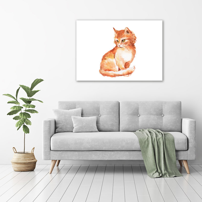Red Cat - Wrapped Canvas Print