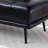 55"Inch Width Modern End of Bed Bench, Faux Leather Upholstered With side table, 360-degree Swivel tray couch-112917704