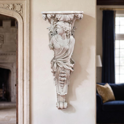 French Baroque Caryatid Wall Sculpture