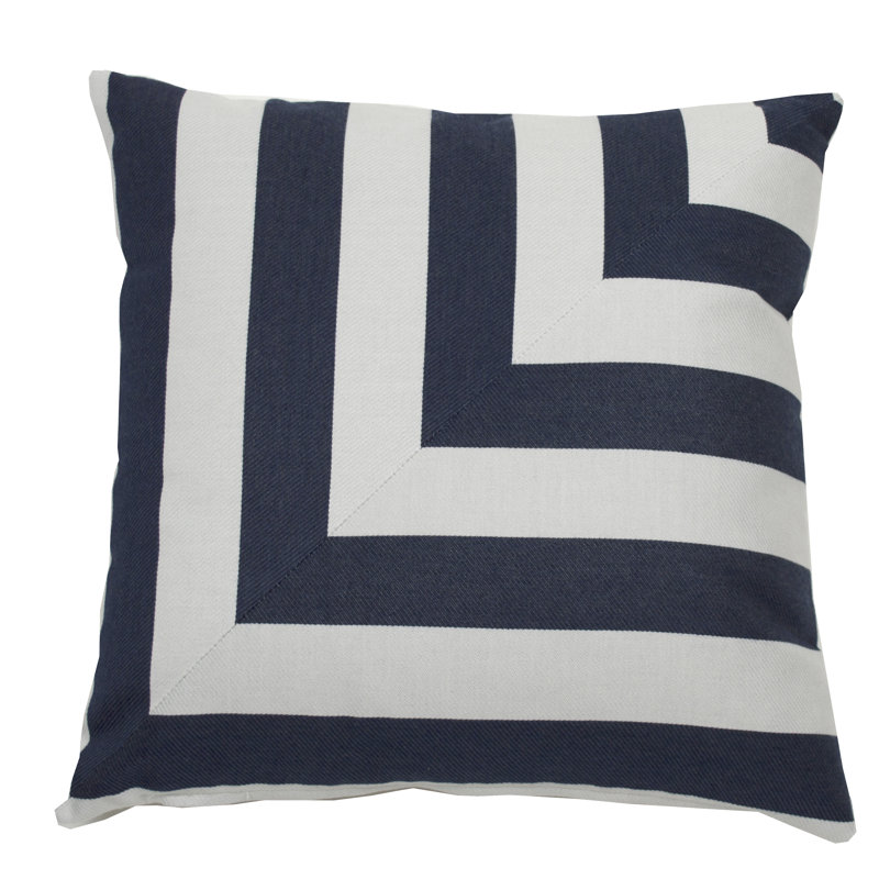 Housse et insert de coussin décoratif intérieur / extérieur Halo, Indigo, 24 po x 24 po
