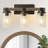 Edgware Dimmable Wooden Bathroom Vanity Light with Clear Glass Shade-234687276