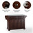Monty 51.5" Kitchen Island with Granite Top and Locking Wheels-1343610415