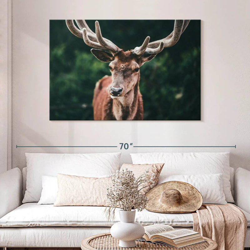 Majestic Red Deer, 32" H x 48" W