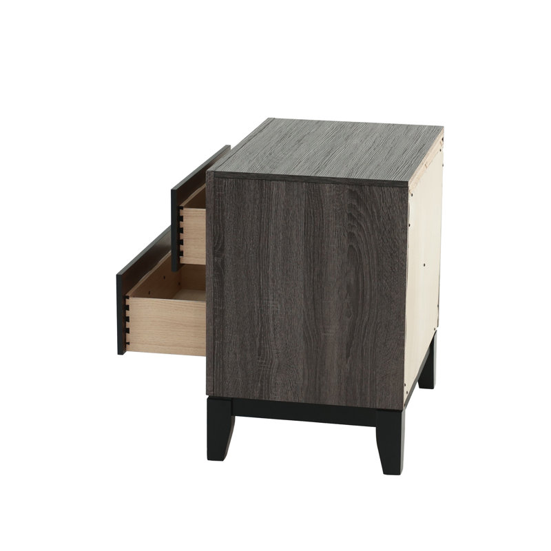 Table de chevet 1 pièce, Gris