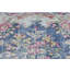 Tapis carré semi-antique à motif floral délavé 1 pi 5 po x 1 pi 6 po