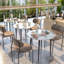 Table de salle à manger en fer 31,5 po Lexxi-562072397