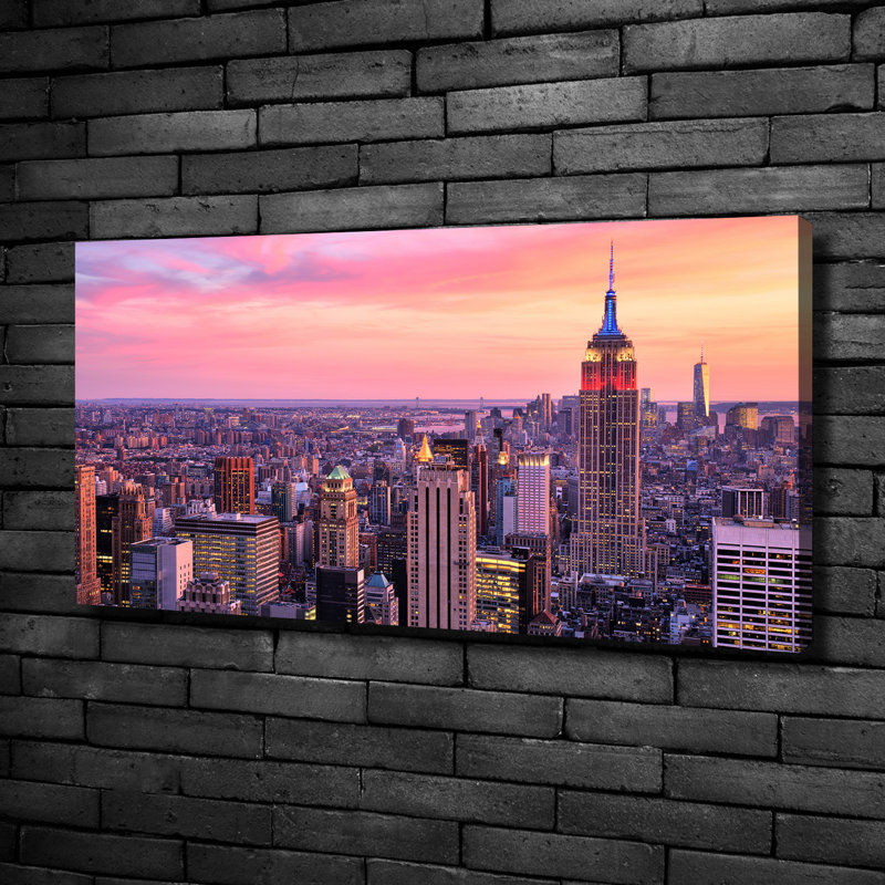 New York West 1 Piece Wall Art on Canvas