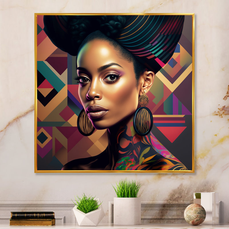 Boho wall art: Colorful Hip Hop Street Art I On Canvas Print