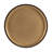 22" Black And Rosegold Solid Wood Round End Table