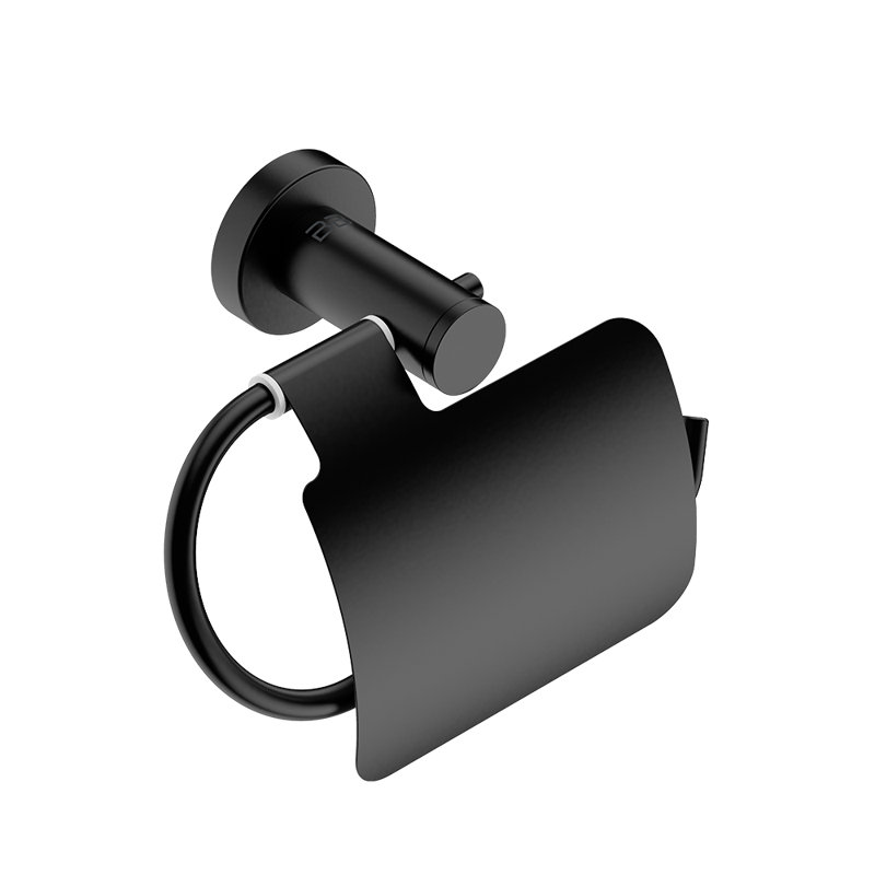 Wall Mounted Toilet Paper Holder, Matte Black