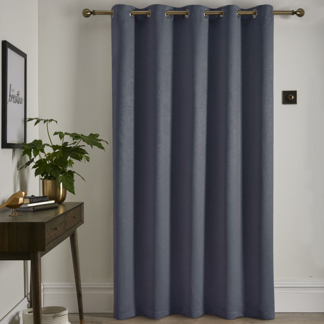 Strata Semi Sheer Door Curtain Single Panel