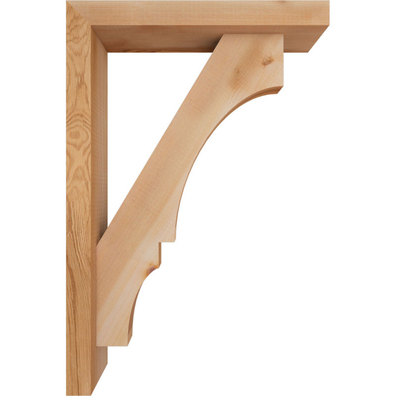Support de bloc Balboa avec entretoise décalée, 24x16, Cèdre rouge occidental de l 3 1/2 po (lisse)