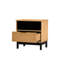 Staetler 49cm W Solid Wood Bedside Table