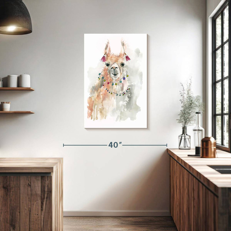Brampt Llama Drama I, 36" H x 24" W